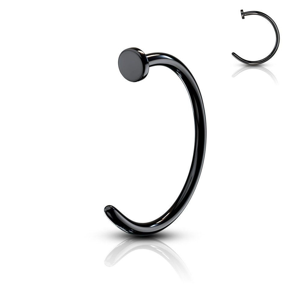 Nose Hoop Ring Titanium Ip Over 316l Surgical Steel